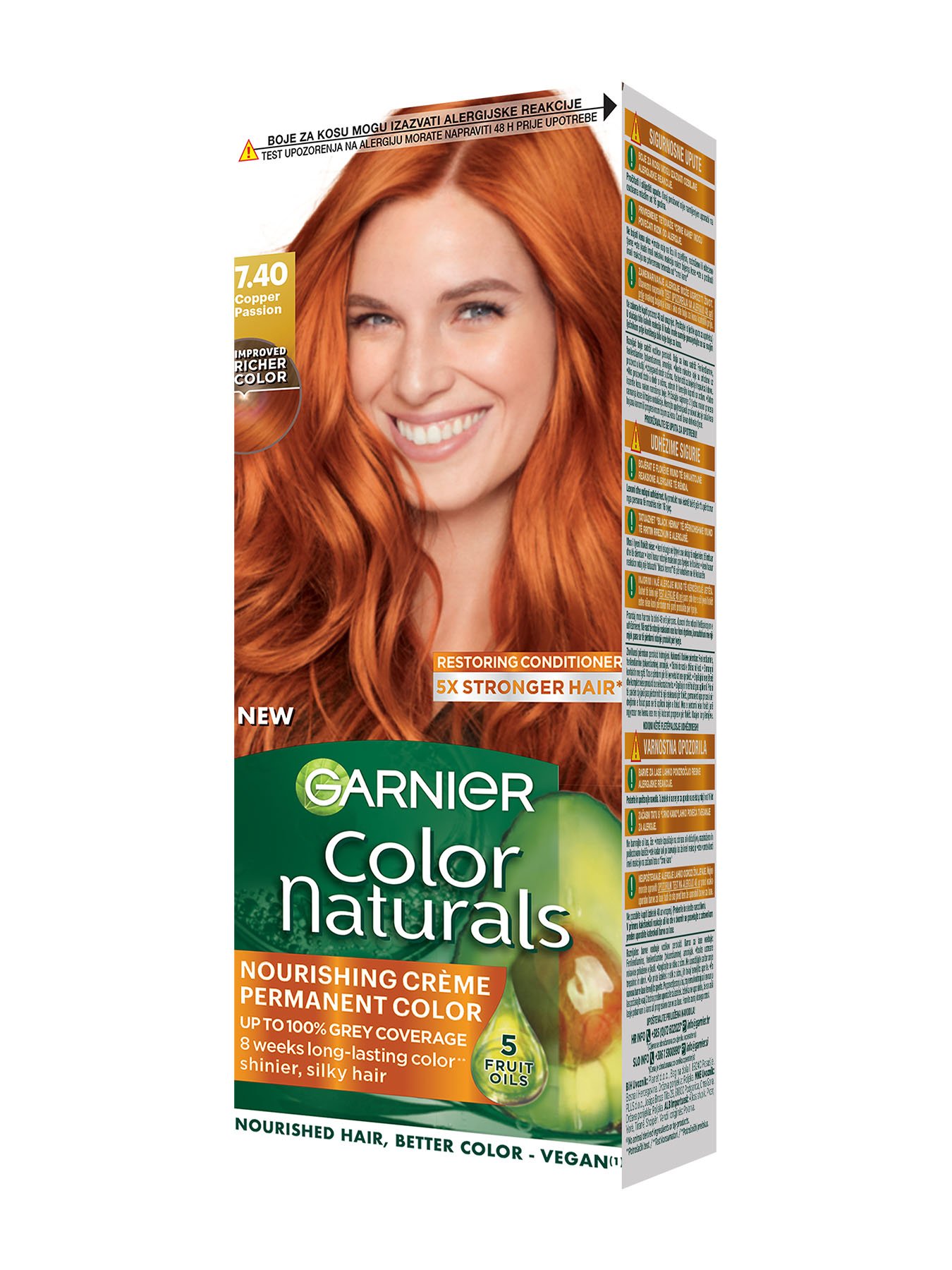 Garnier Color Naturals 7.40 Intenzivna bakrena